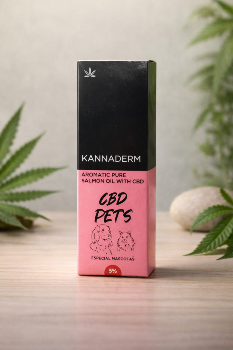 Aceite CBD 5 con aceite de salmon para mascotas