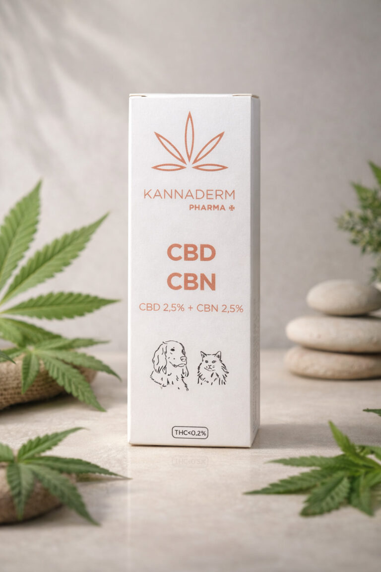 Aceite CBD CBN 2.5 con aceite de salmon para mascotas