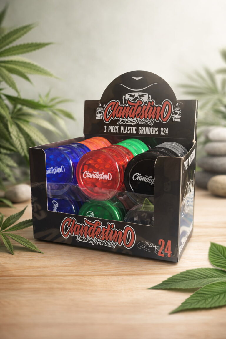 Grinder Plastico 3 Partes 60mm Colores Clandestino