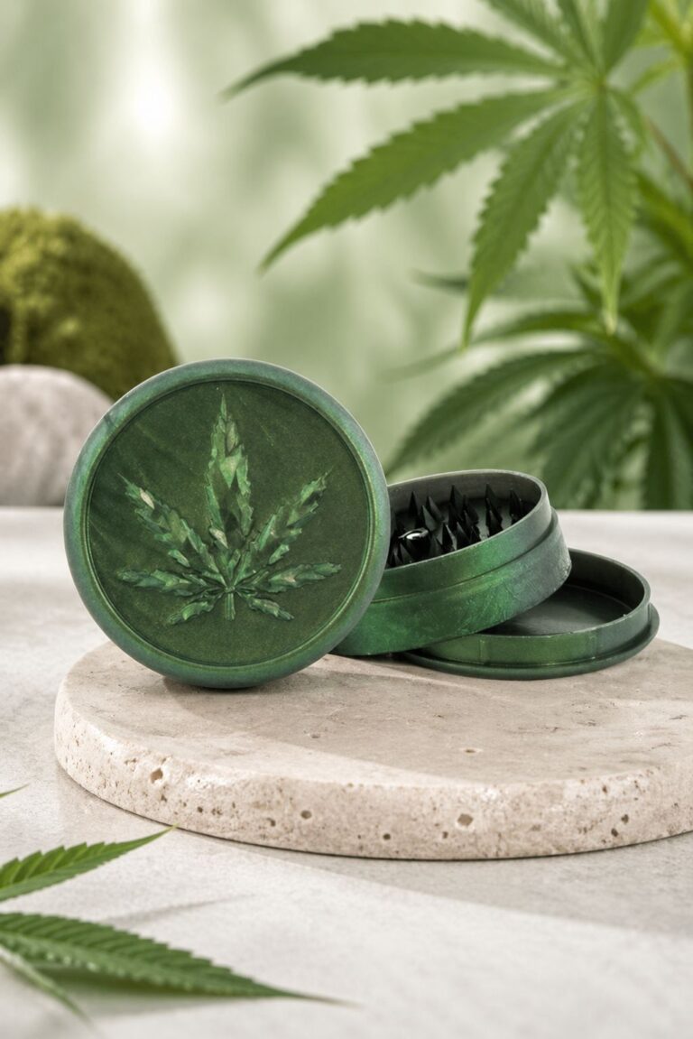 Grinder de Plastico Verde Metalizado 70mm